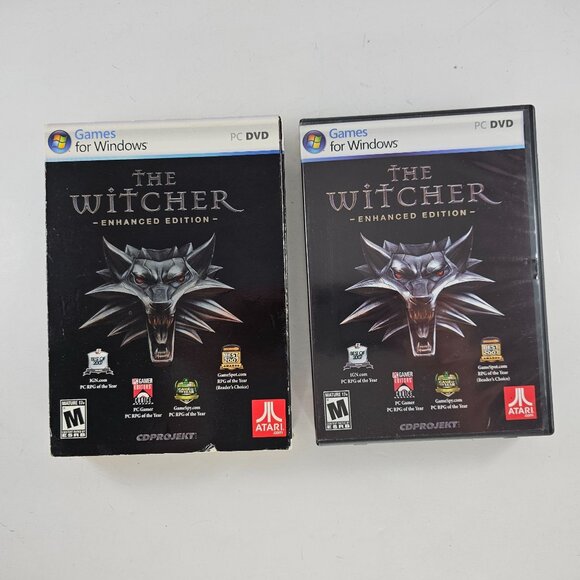Witcher Enhanced Edition PC Fantasy RPG w/ Slip Cover Complete 4 Discs 2008 - Picture 6 of 11